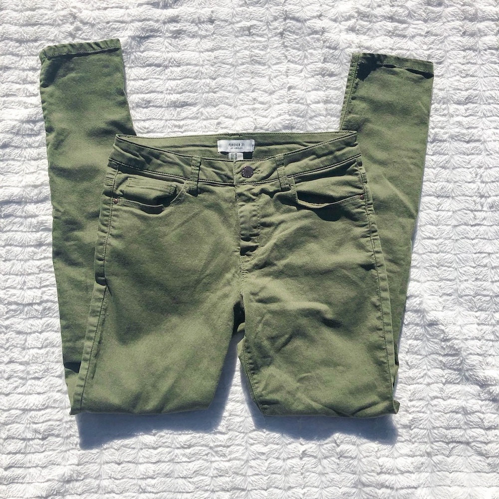 Forever 21 Green Jeans